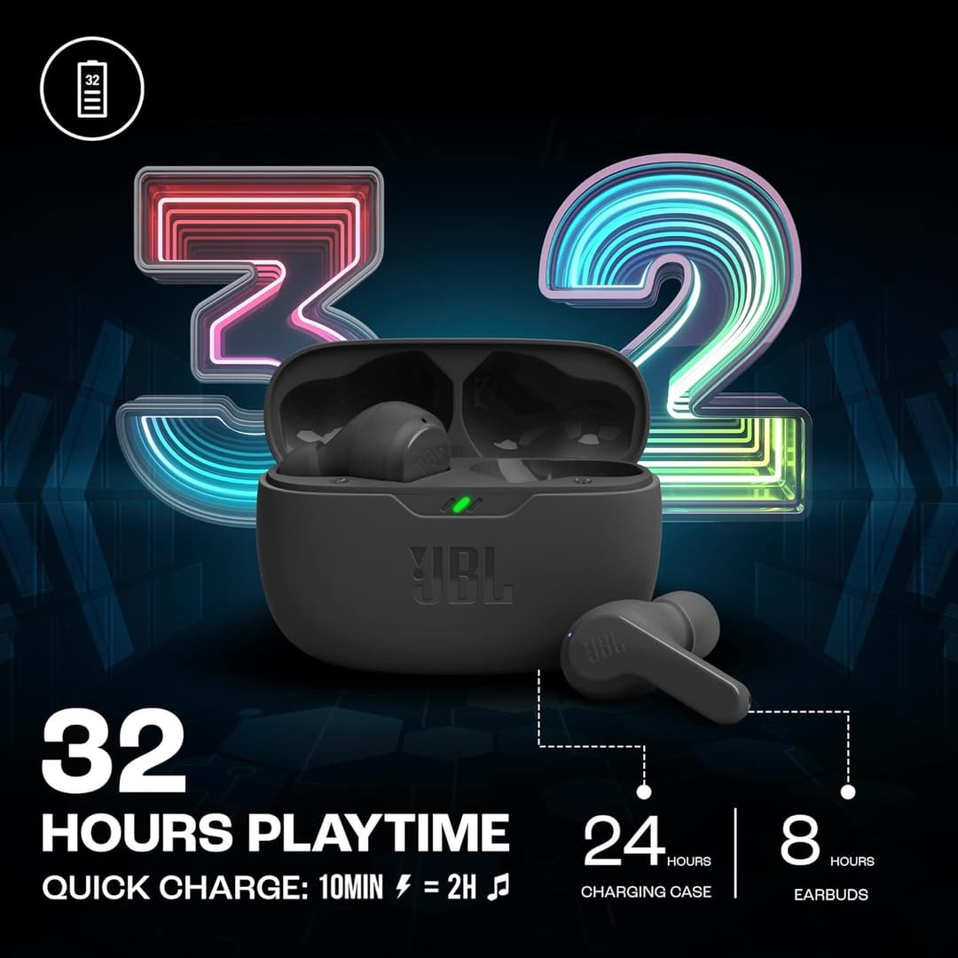 JBL Wave Beam Wireless Earbuds Black - Image 5