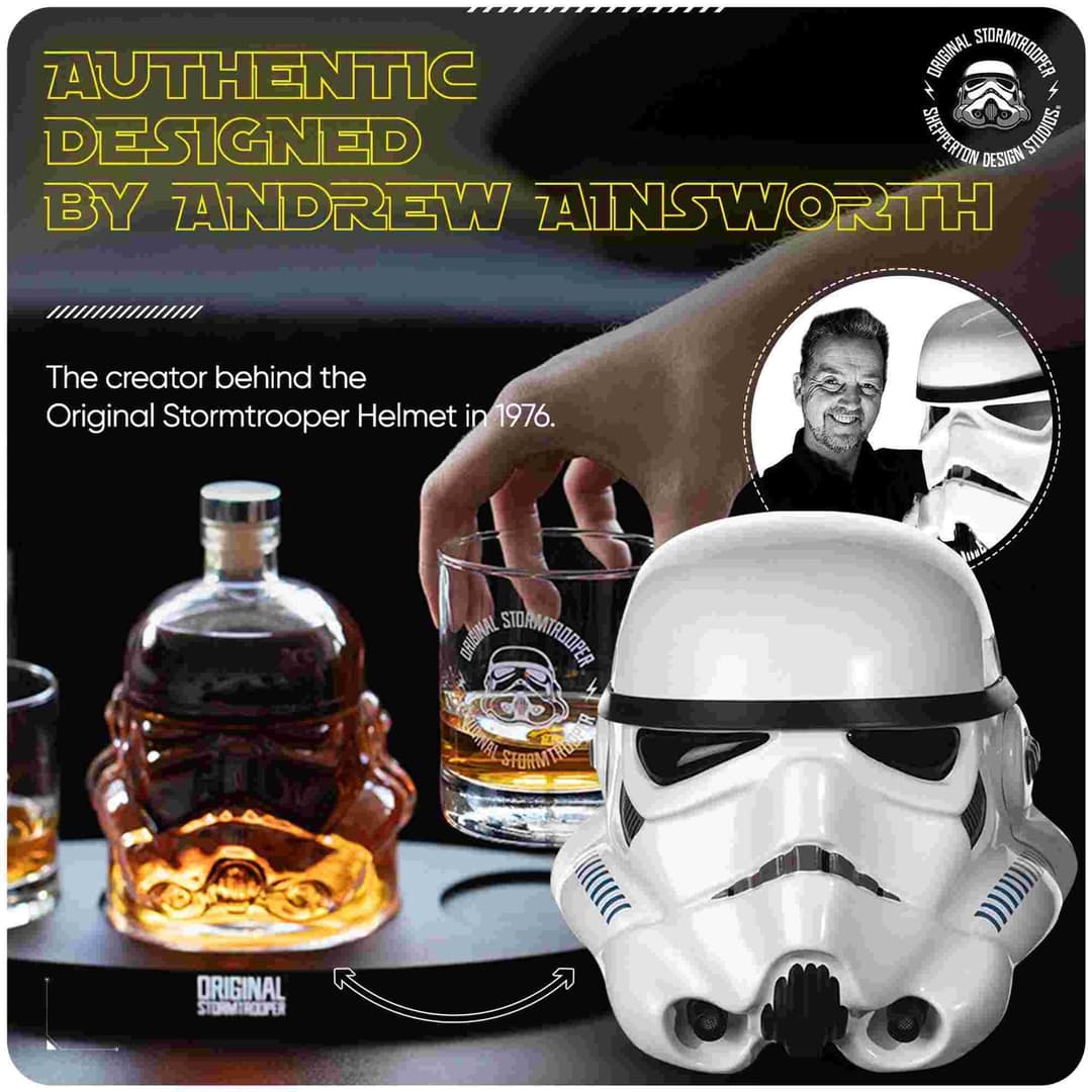 Original Stormtrooper 3D Helmet Decanter Set - Image 3