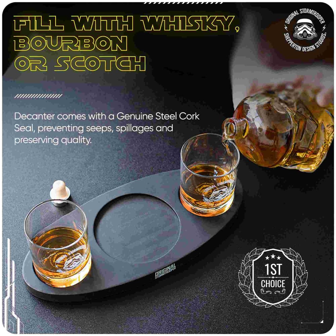 Original Stormtrooper 3D Helmet Decanter Set - Image 4