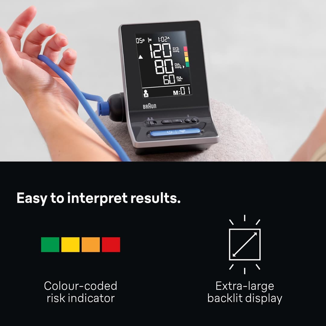 Braun ExactFit 5 Connect Smart Upper Arm Blood Pressure Monitor - Black - Image 4