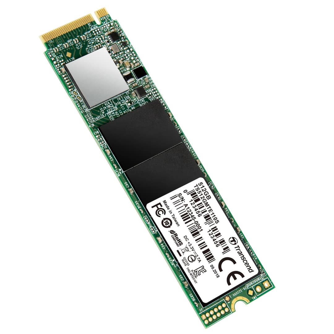 512GB Transcend 110S M.2 2280, NVMe PCIe Gen3x4 SSD - Image 2