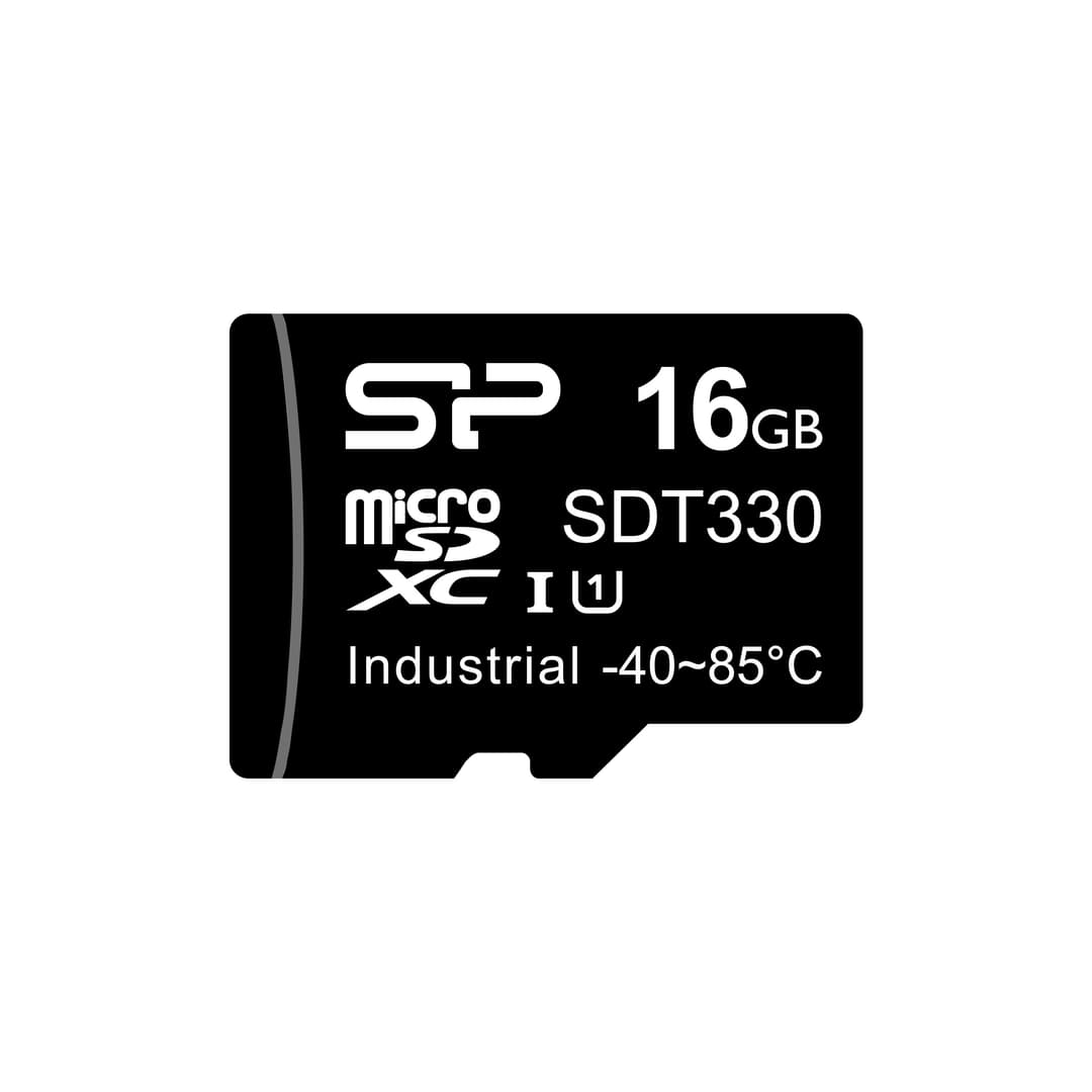 16GB Silicon Power SDT330 Industrial microSDHC UHS-I Memory Card MLC Flash - Image 1