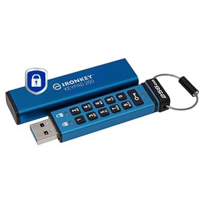 Kingston Technology IronKey 256GB Keypad 200, FIPS 140-3 Lvl 3 AES-256 Encrypted - Image 2