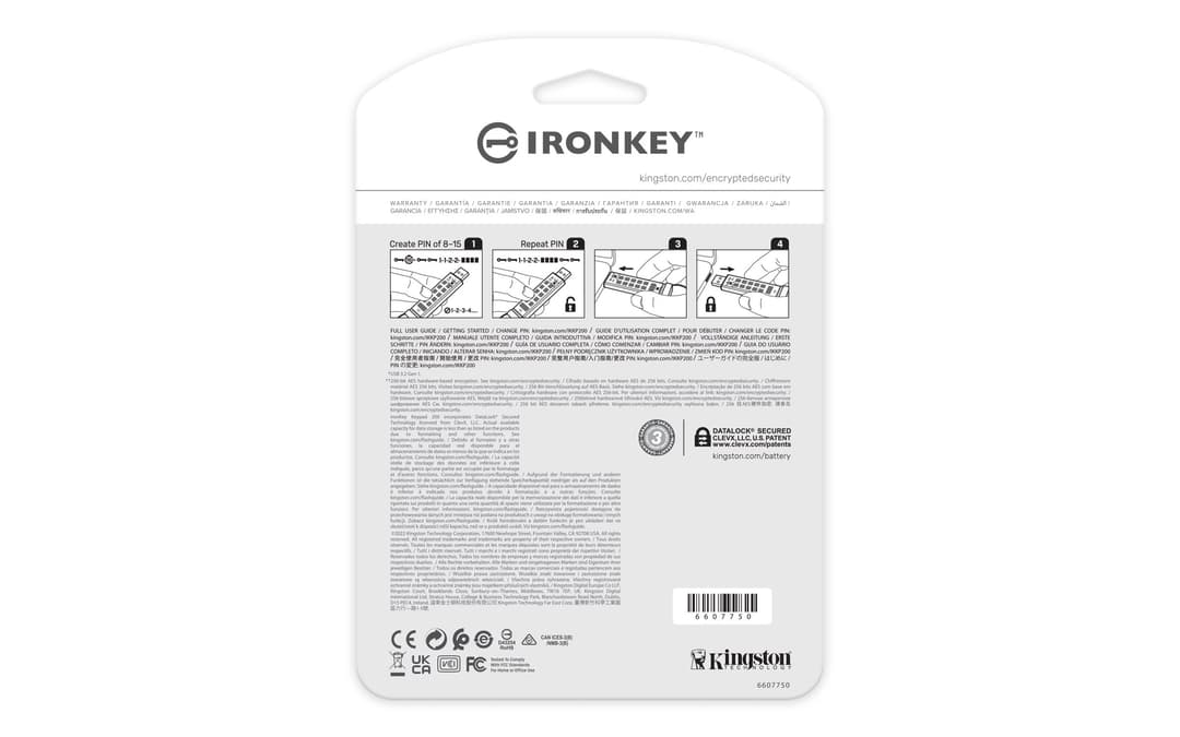Kingston Technology IronKey 256GB Keypad 200, FIPS 140-3 Lvl 3 AES-256 Encrypted - Image 4