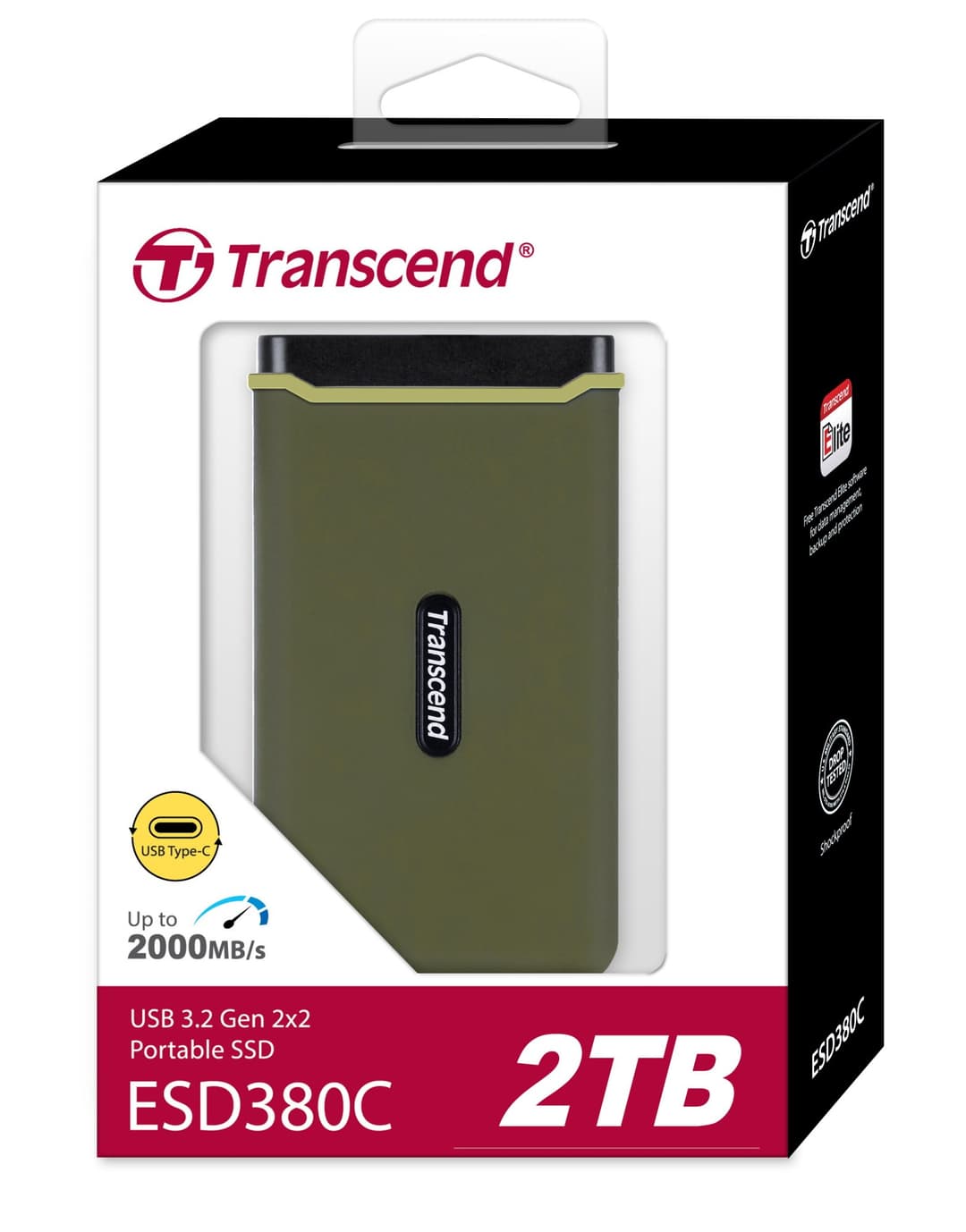 2TB Transcend ESD380C Rugged Portable SSD USB3.2 Type-C - Image 3