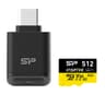 512GB Silicon Power Inspire microSDXC UHS-I V30 A1 4K Memory Card with USB Reader Type-C