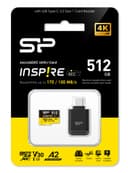 512GB Silicon Power Inspire microSDXC UHS-I V30 A1 4K Memory Card with USB Reader Type-C thumbnail 3