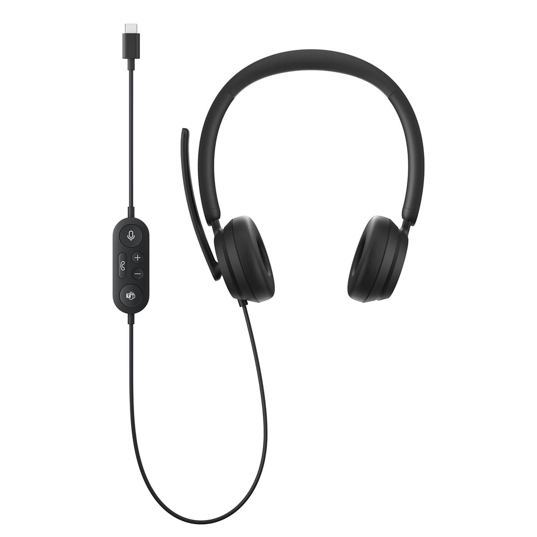 Microsoft Modern USB C Wired Headset I6P-00007 - Black - Image 2