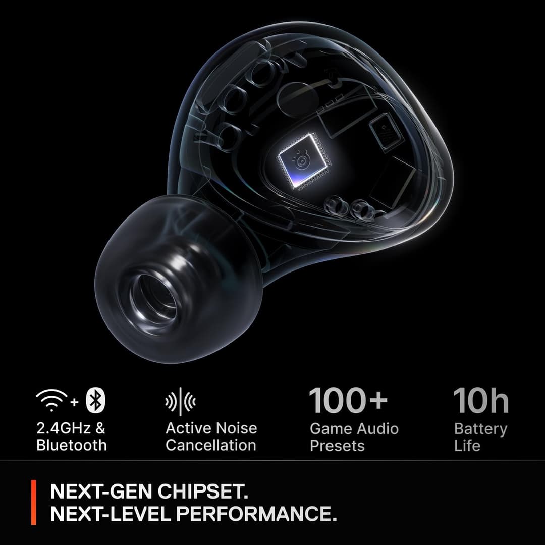 SteelSeries Arctis GameBuds 61707 Wireless Gaming Earbuds for Xbox - Black - Image 8