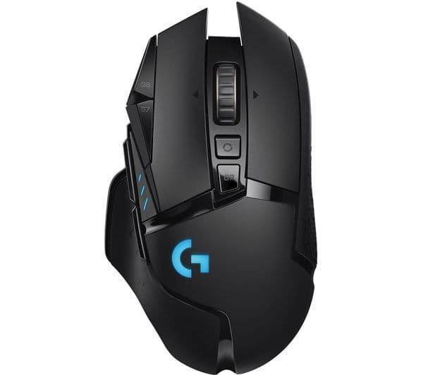 Logitech G502 Hero Lightspeed Wireless Gaming Mouse - Black - Image 1