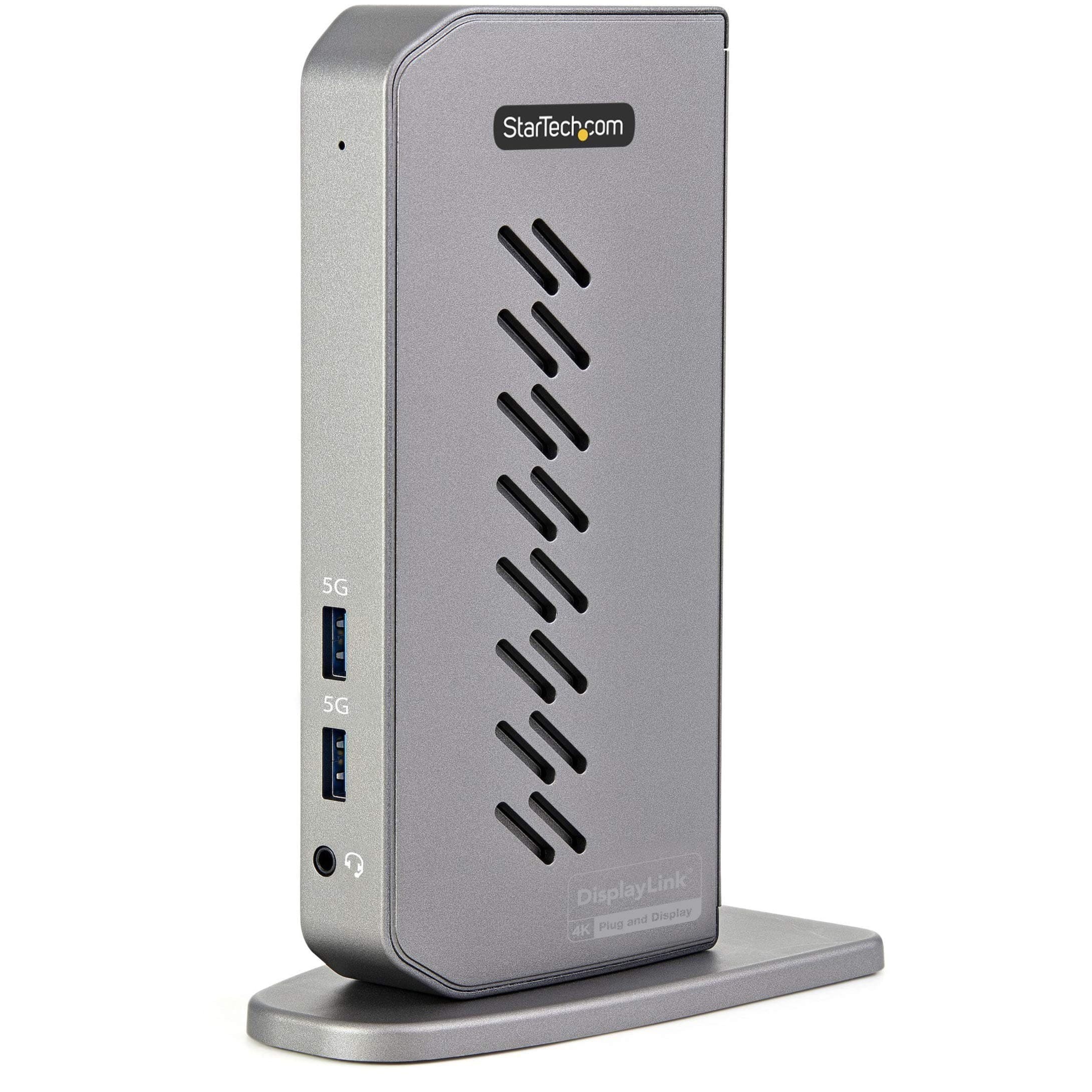 StarTech DK30A2DHU USB-C USB-A Dock - Hybrid Universal USB 3.0 Docking Station for USB-C or USB-A Laptop