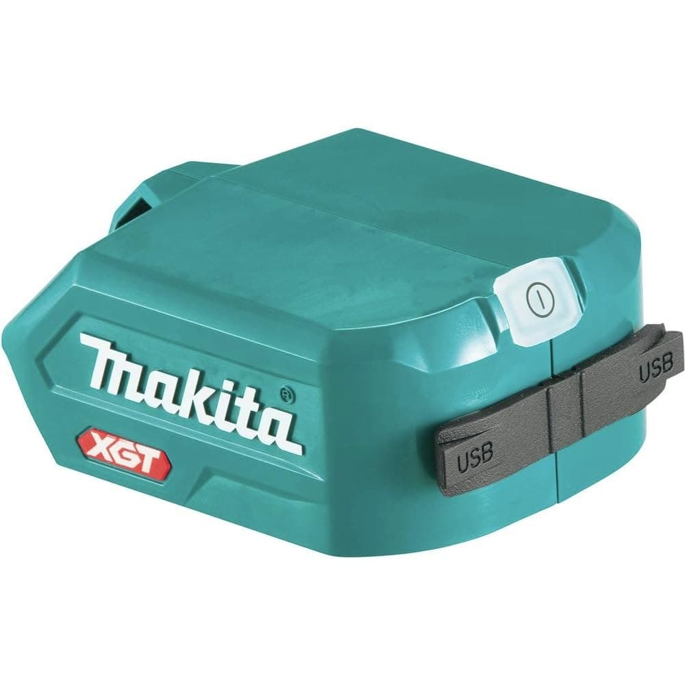 Makita DEAADP001G Twin Ports USB Battery Charger Adaptor - Blue - Image 1