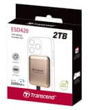 2TB Transcend ESD420 Portable Magnetic SSD USB 20Gbps Type-C Magsafe (Champagne Gold) thumbnail 2