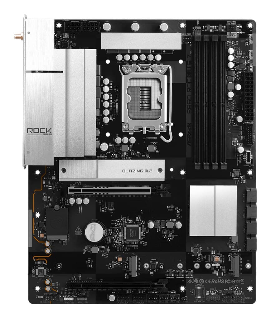 Asrock B860 Rock WiFi 7 Intel B860 LGA 1851 (Socket V1) ATX - Image 2