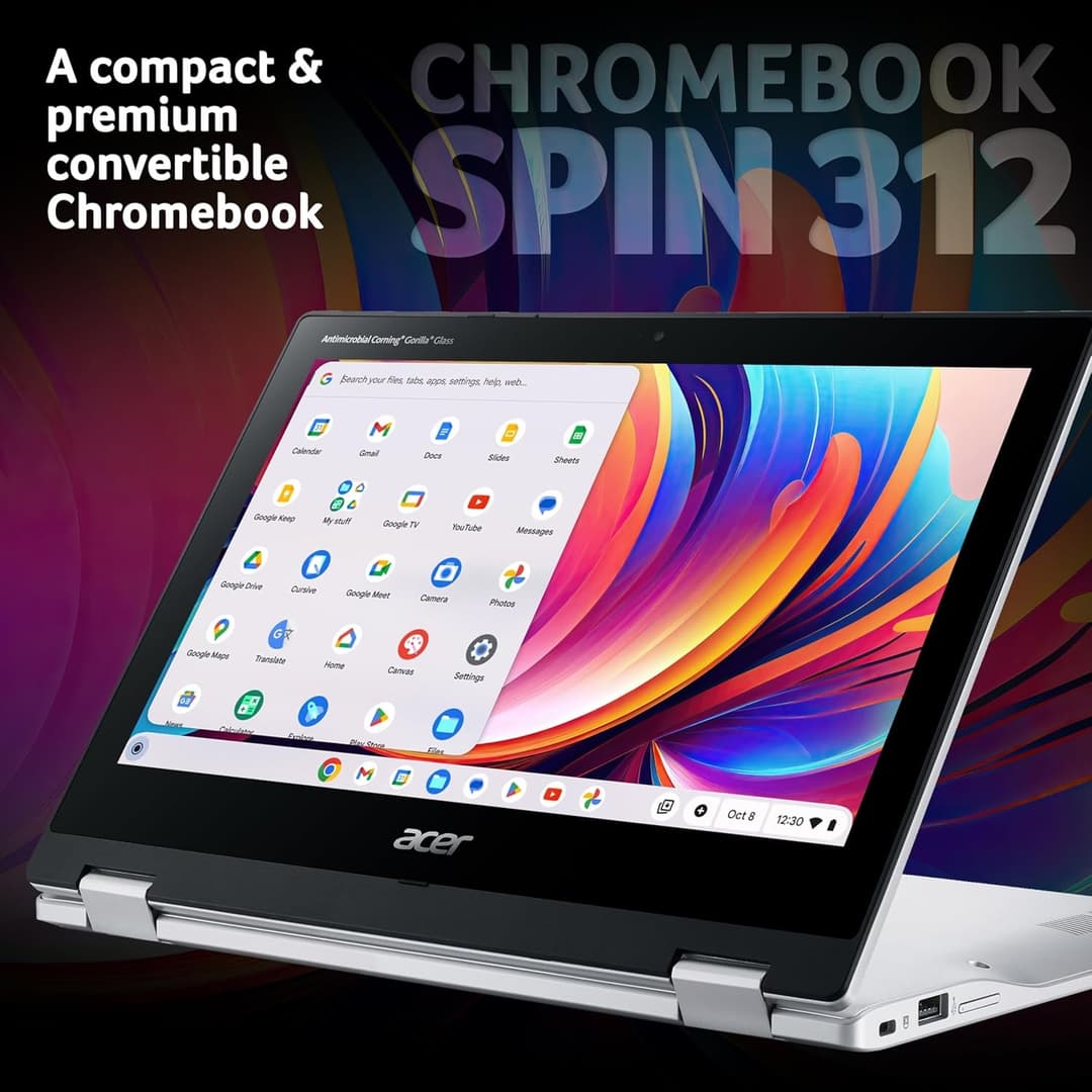 Acer Chromebook Spin 312 Intel N100 4GB 128GB Silver - Image 2