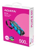 500GB AData SC740 External SSD USB3.2 Gen2 Black/Blue Shock and Drop Proof thumbnail 5