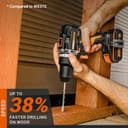 WORX WX352 PowerShare Brushless Cordless Impact Drill - Black thumbnail 4