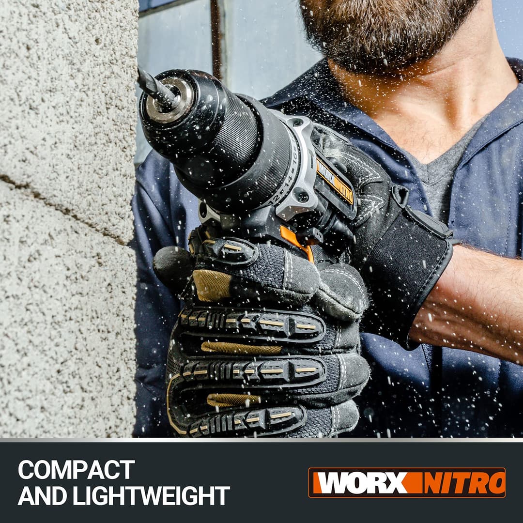 WORX WX352 PowerShare Brushless Cordless Impact Drill - Black - Image 5