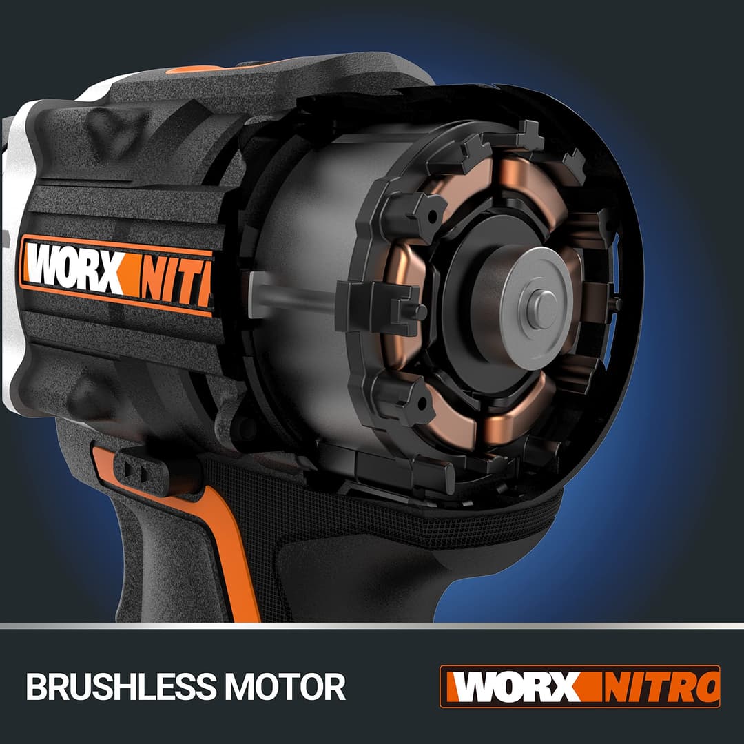 WORX WX352 PowerShare Brushless Cordless Impact Drill - Black - Image 7