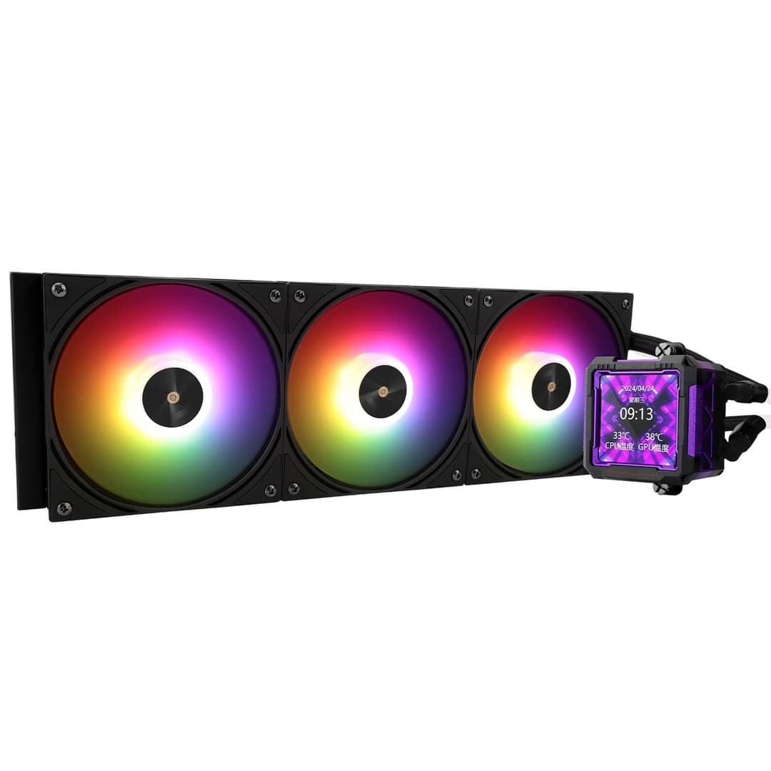 Thermalright Frozen Warframe PRO 360 Black ARGB AIO CPU Liquid Cooler - Black - Image 1