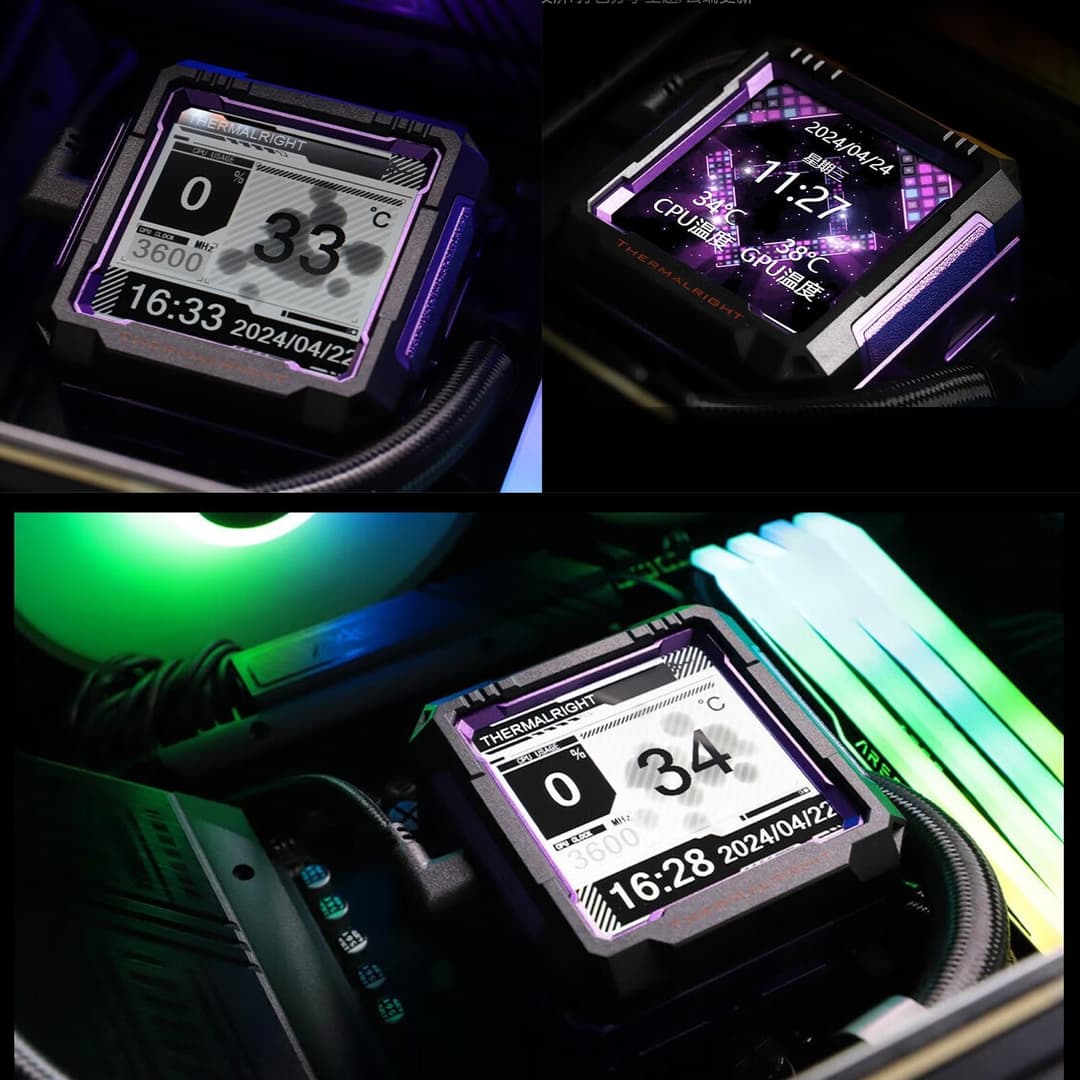 Thermalright Frozen Warframe PRO 360 Black ARGB AIO CPU Liquid Cooler - Black - Image 8