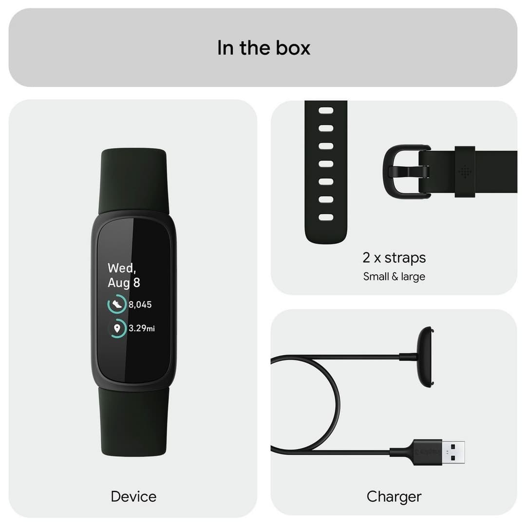 Fitbit Inspire 3 Activity Tracker 10 days battery life and Daily Readiness Score - Black - Image 8