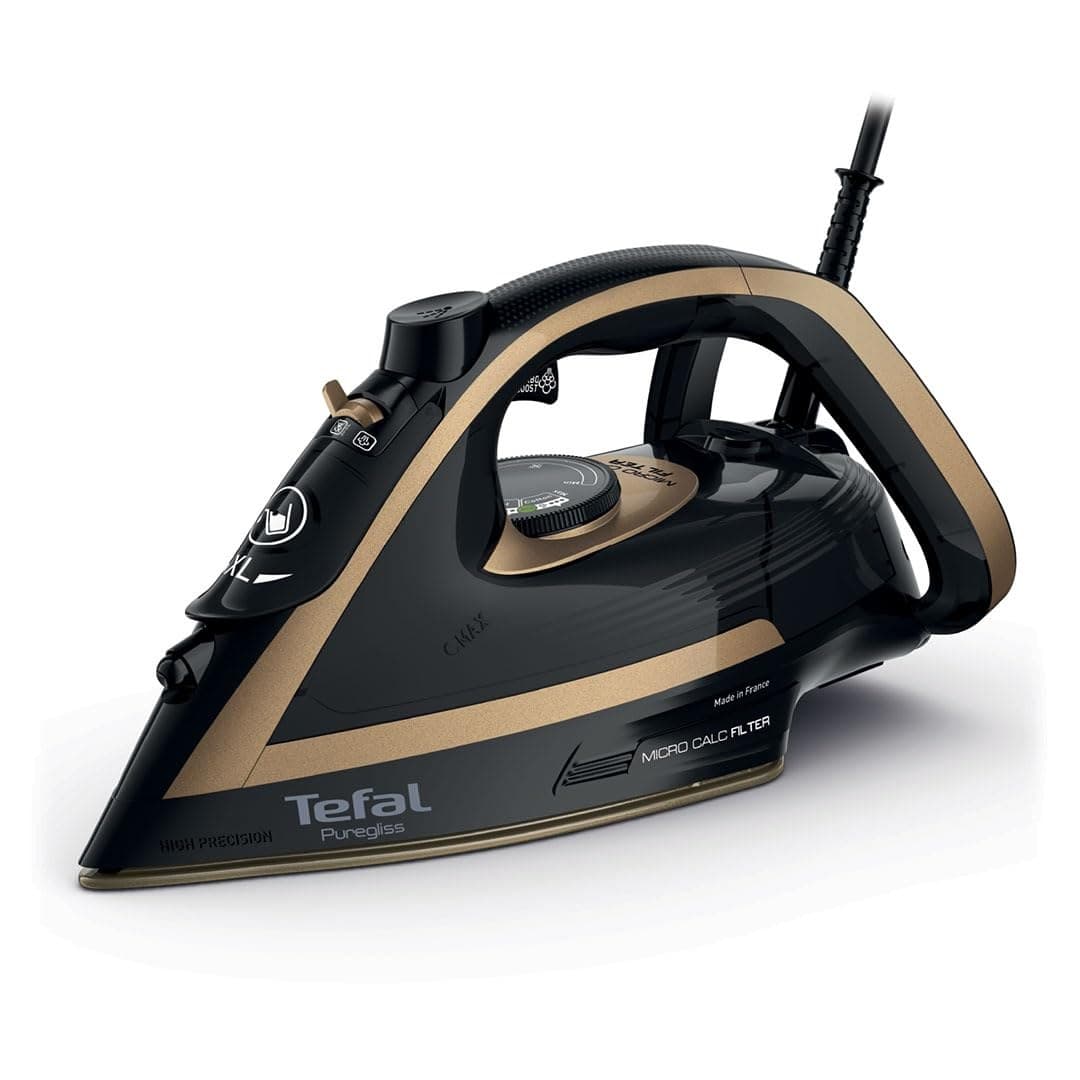 Tefal FV8064 Steam Iron - Black / Gold - Image 1