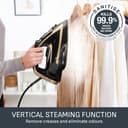 Tefal FV8064 Steam Iron - Black / Gold thumbnail 6