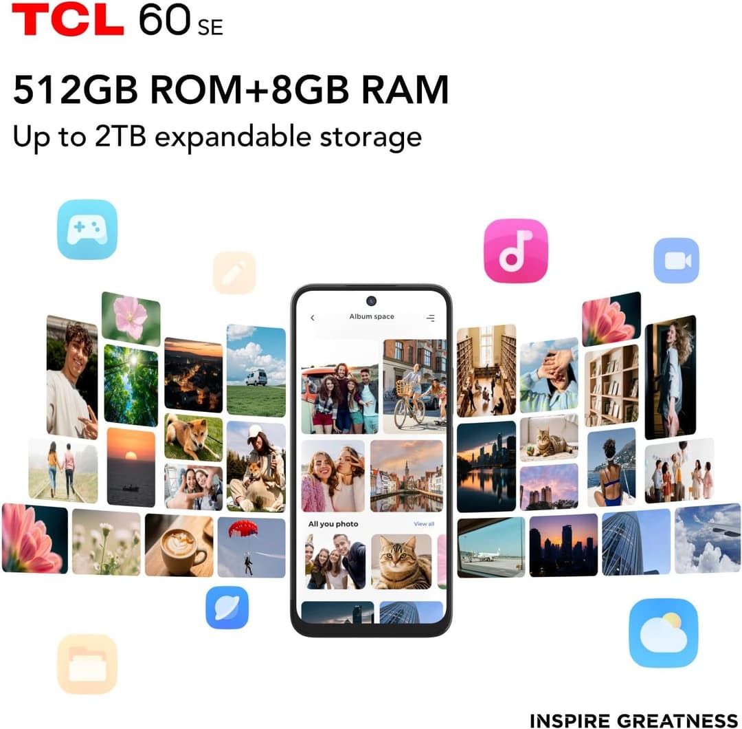 TCL 60 SE 512GB Obsidian Black - Image 5