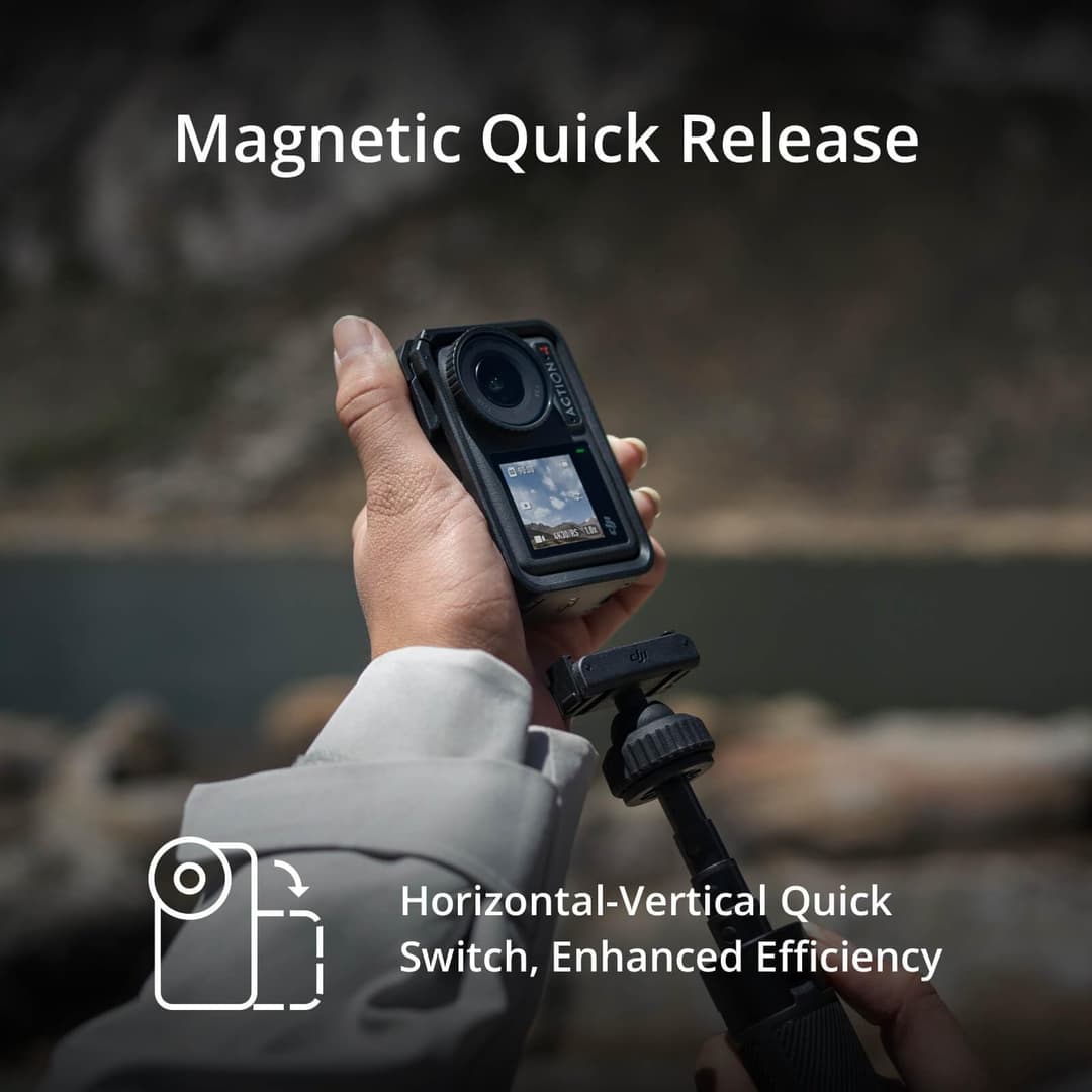 DJI Osmo Action 4 Essential Combo 4K 120fps Action Camera WiFi Bluetooth - Black - Image 3