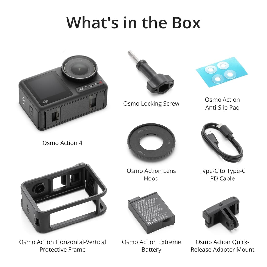 DJI Osmo Action 4 Essential Combo 4K 120fps Action Camera WiFi Bluetooth - Black - Image 7