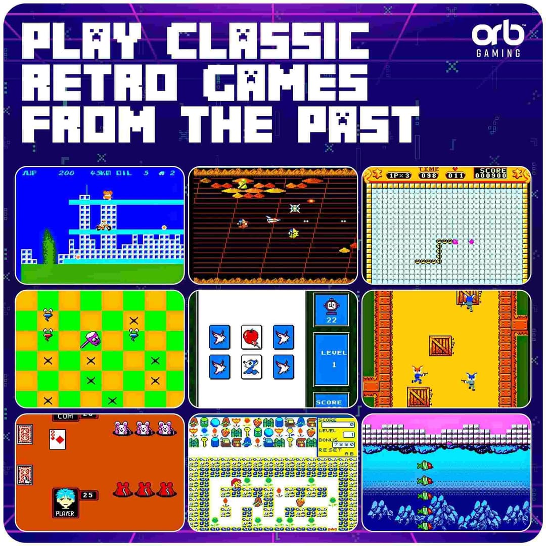 Orb - Retro Mini Handheld Games Console (150 Games) Gold - Image 5