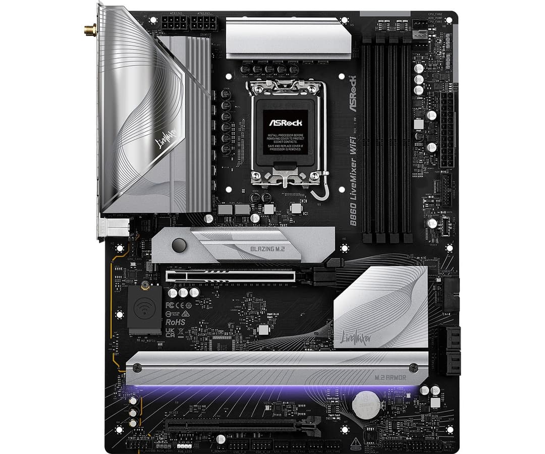 Asrock B860 LiveMixer WiFi Intel B860 LGA 1851 (Socket V1) ATX - Image 1