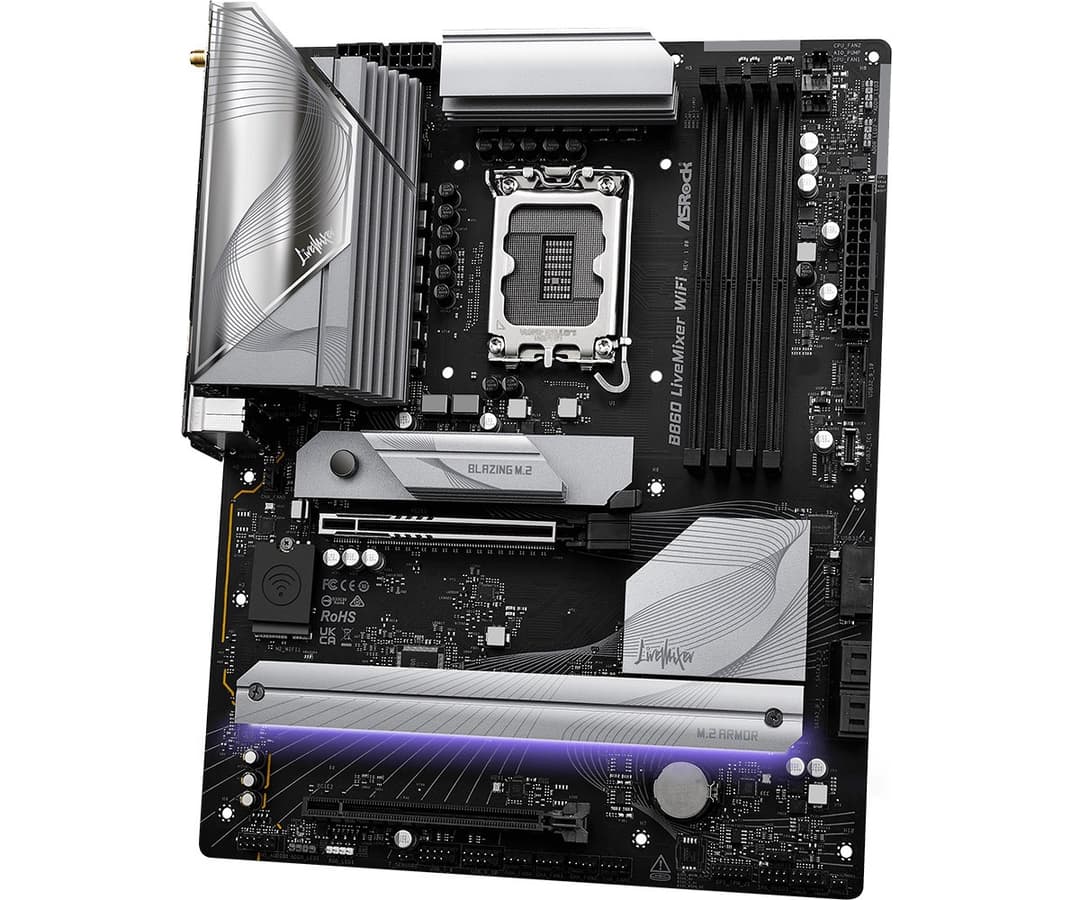Asrock B860 LiveMixer WiFi Intel B860 LGA 1851 (Socket V1) ATX - Image 4
