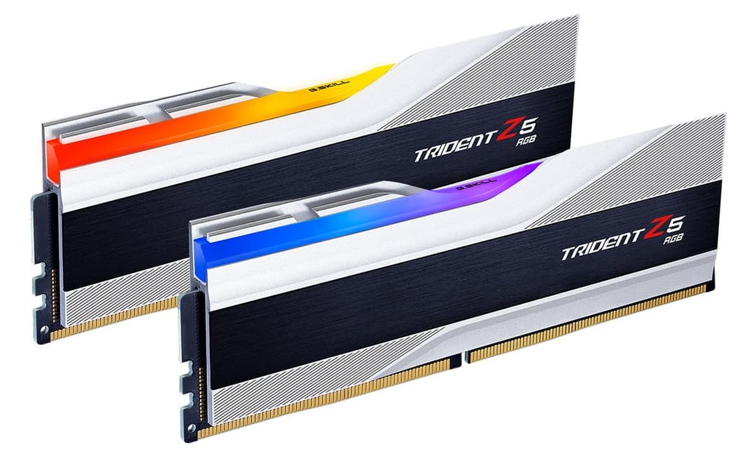 32GB G.Skill DDR5 Trident Z5 RGB 5600MHz CL36 1.20V Dual Channel Kit 2x 16GB Silver - Image 1