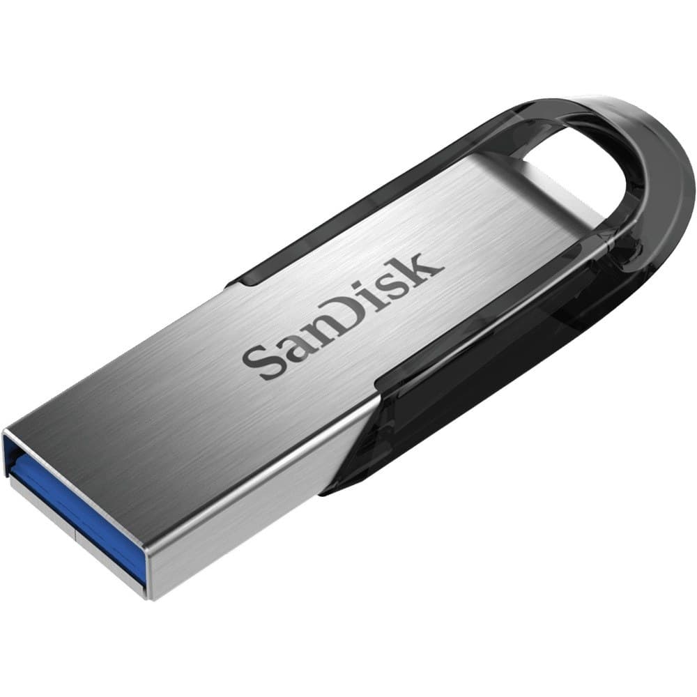 SanDisk ULTRA FLAIR USB flash drive 128 GB USB Type-A 3.2 Gen 1 (3.1 Gen 1) Black, Silver - Image 1