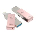 32GB PQI iConnect mini 102 USB Flash Drive for iPhone, iPod, iPad - Rose Gold thumbnail 2
