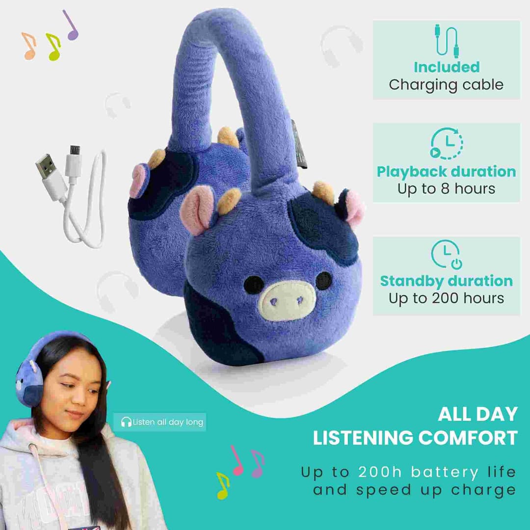 Squishmallows Ingred Plush Bluetooth Headphones - Image 8