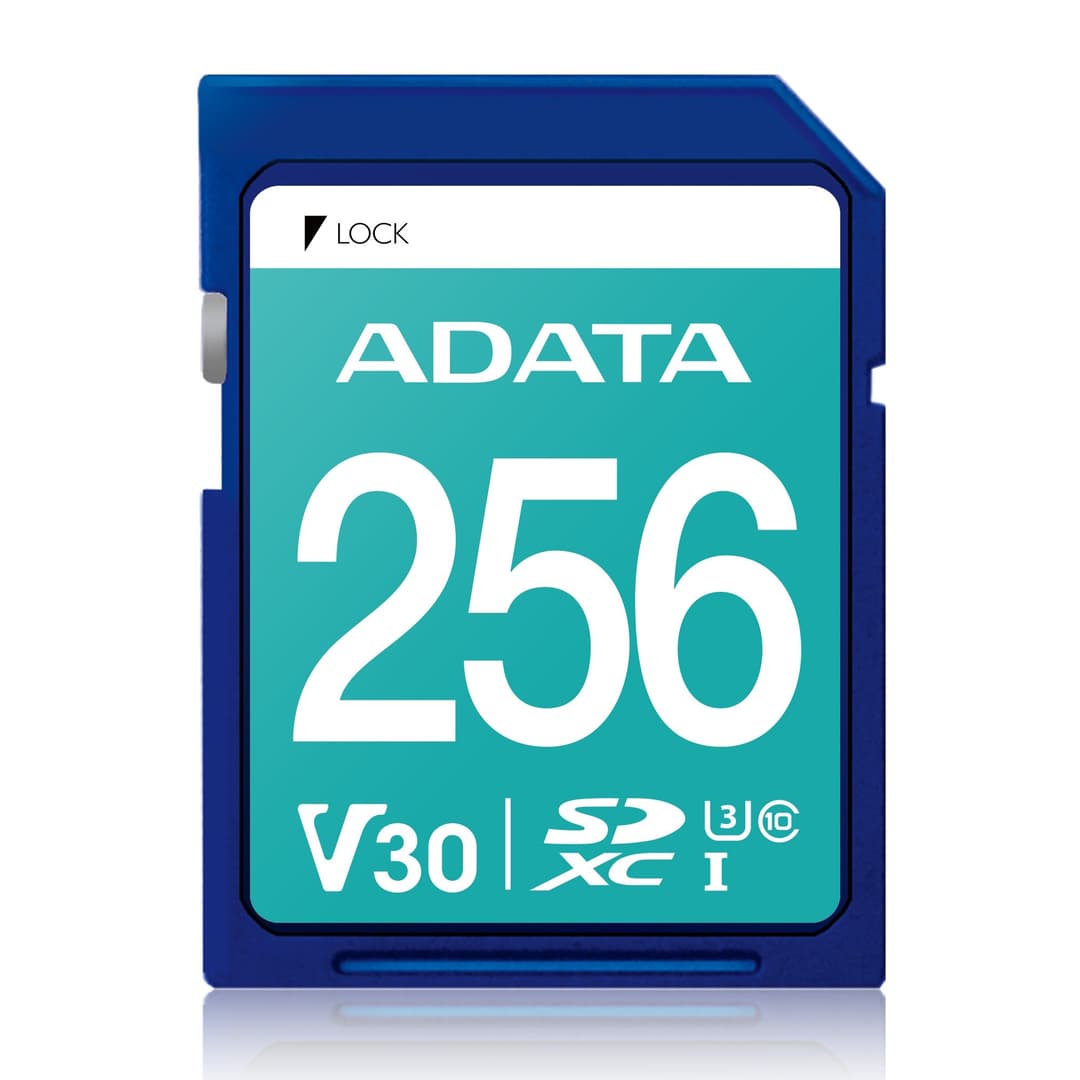 256GB AData Premier Pro SDXC Memory Card UHS-I U3 CL10 V30 4K Ultra HD - Image 1
