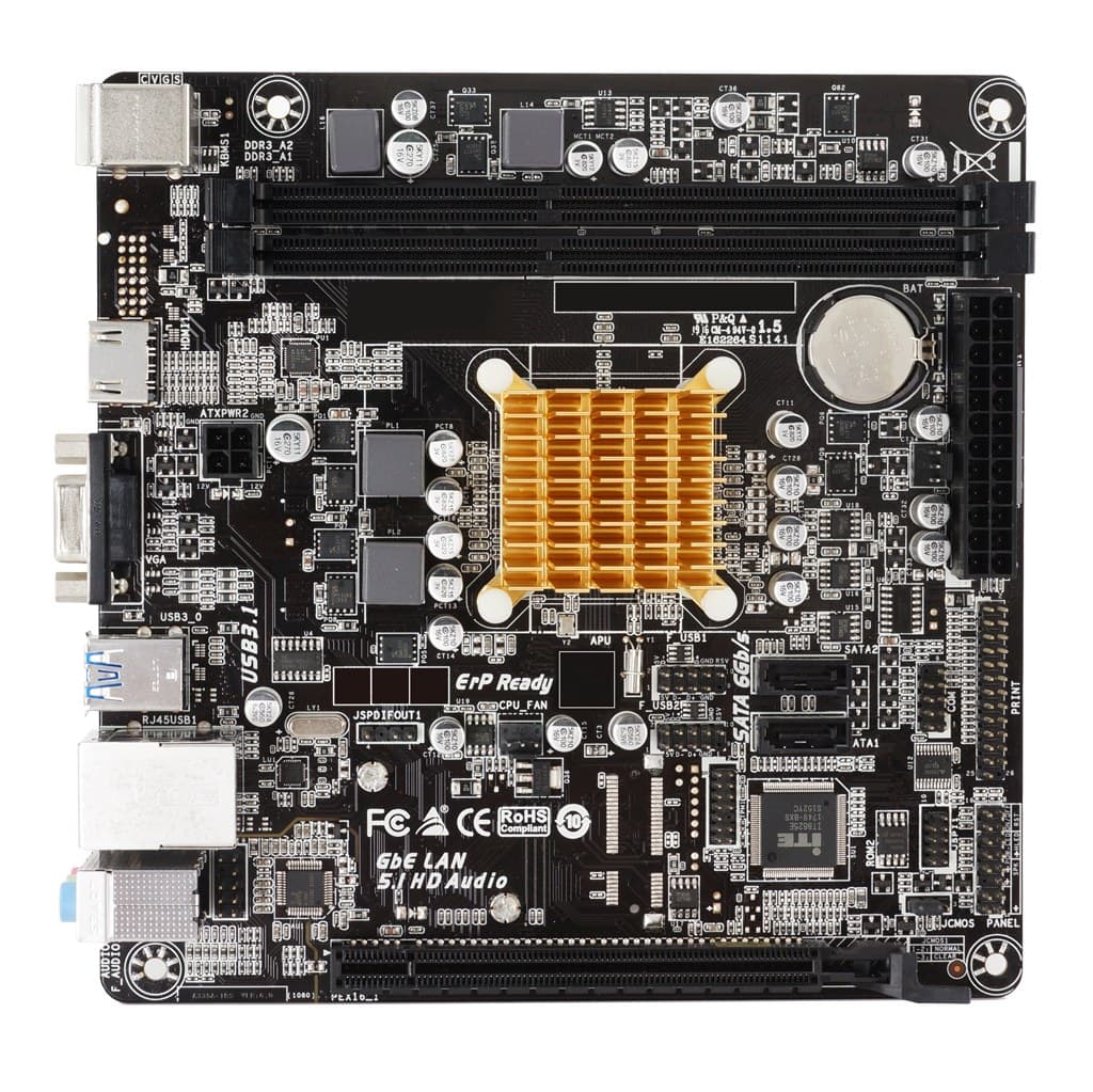 Biostar A68N-2100K motherboard mini ITX - Image 2