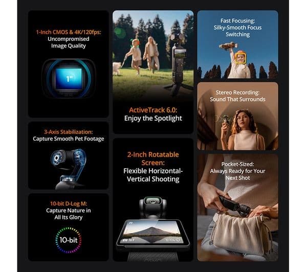 DJI Osmo Pocket 3 Creator Combo Camera Black - Image 8