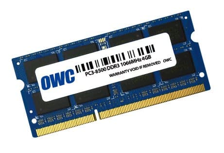 4GB OWC PC8500 DDR3 SO-DIMM 1066MHz 204 Pin Laptop Memory Module - Image 1