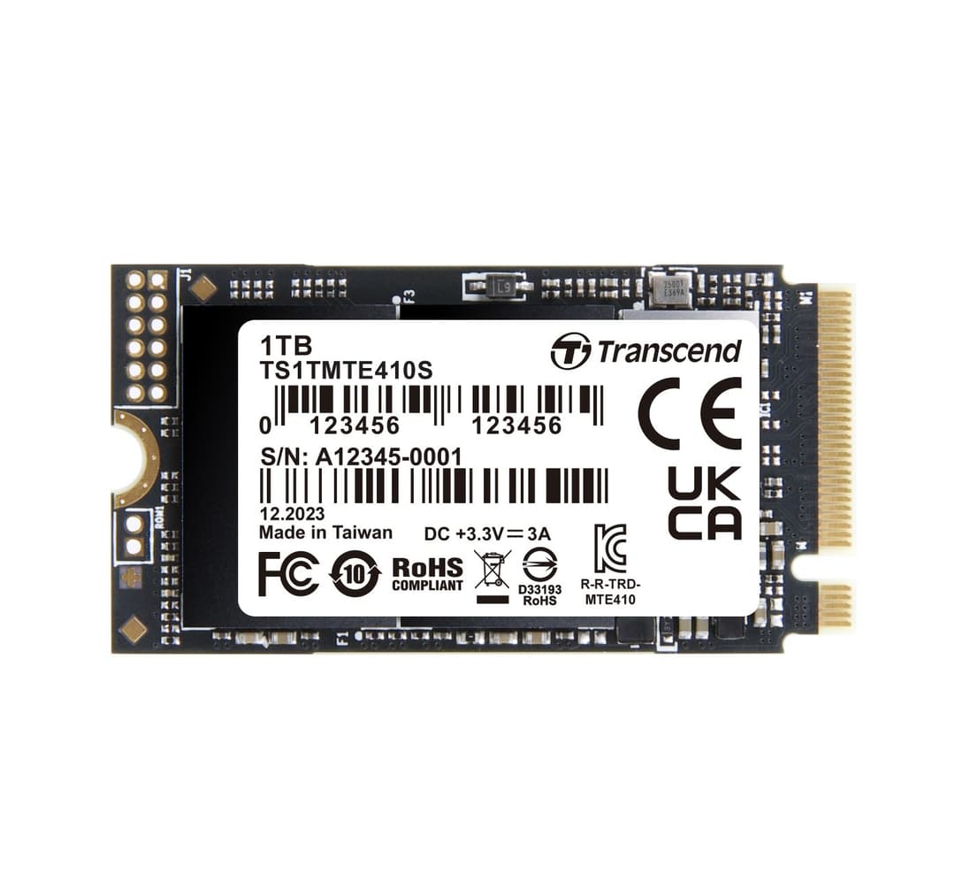 1TB Transcend 410S NVMe PCIe 4.0 M.2 2242 Gen4 x4 Internal SSD - Image 1