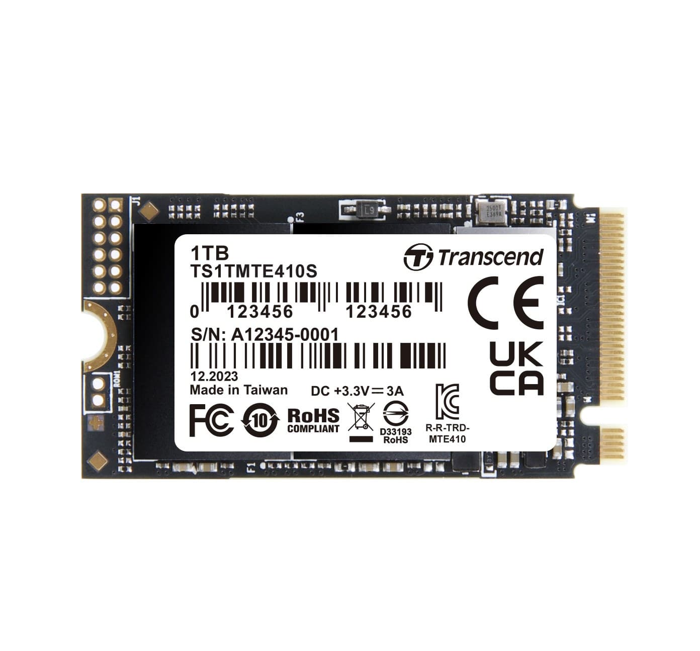1TB Transcend 410S NVMe PCIe 4.0 M.2 2242 Gen4 x4 Internal SSD
