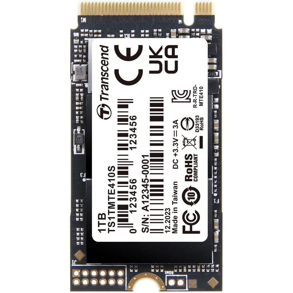1TB Transcend 410S NVMe PCIe 4.0 M.2 2242 Gen4 x4 Internal SSD - Image 3