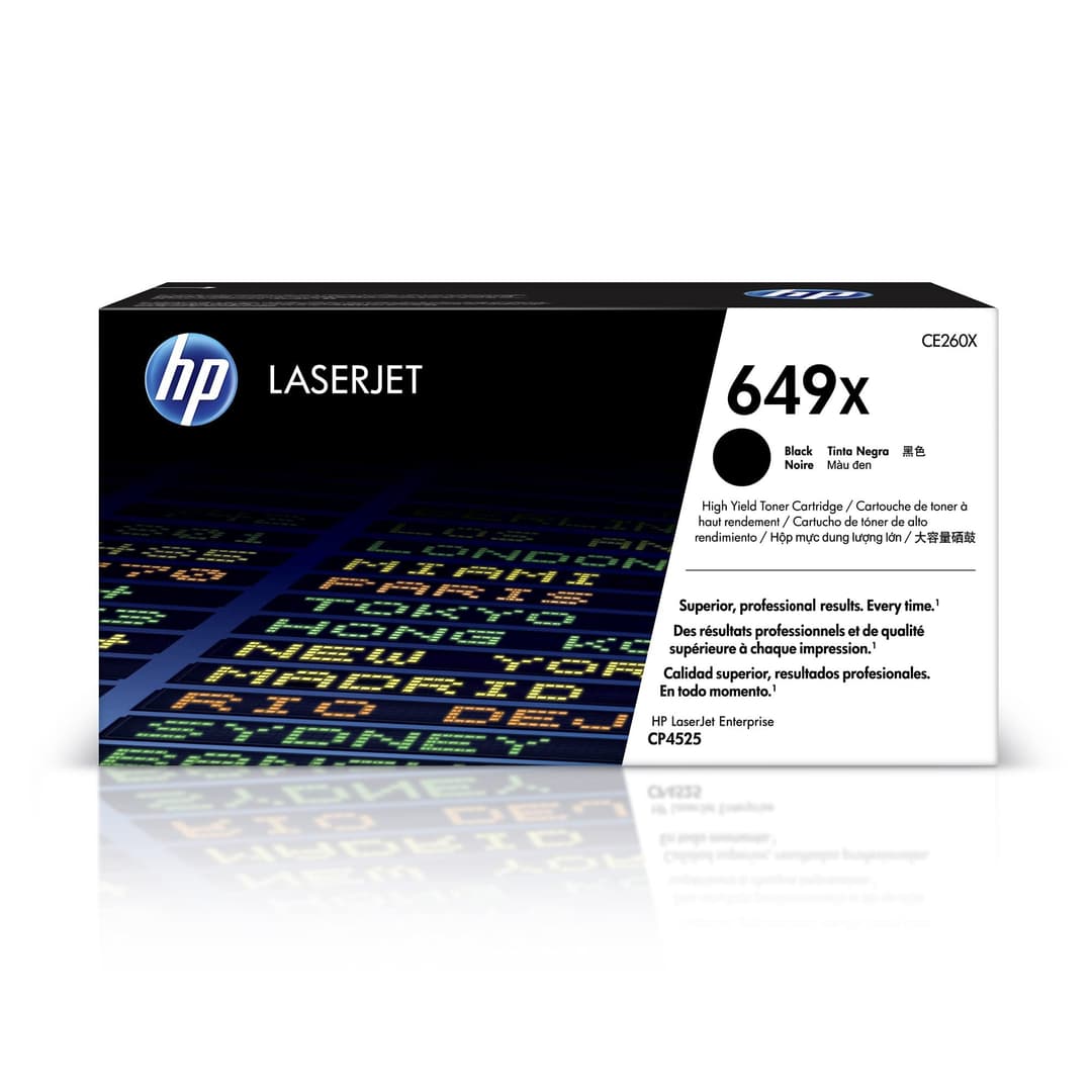 HP CE260X 649X High Yield Original LaserJet Toner Cartridge - Black - Image 1