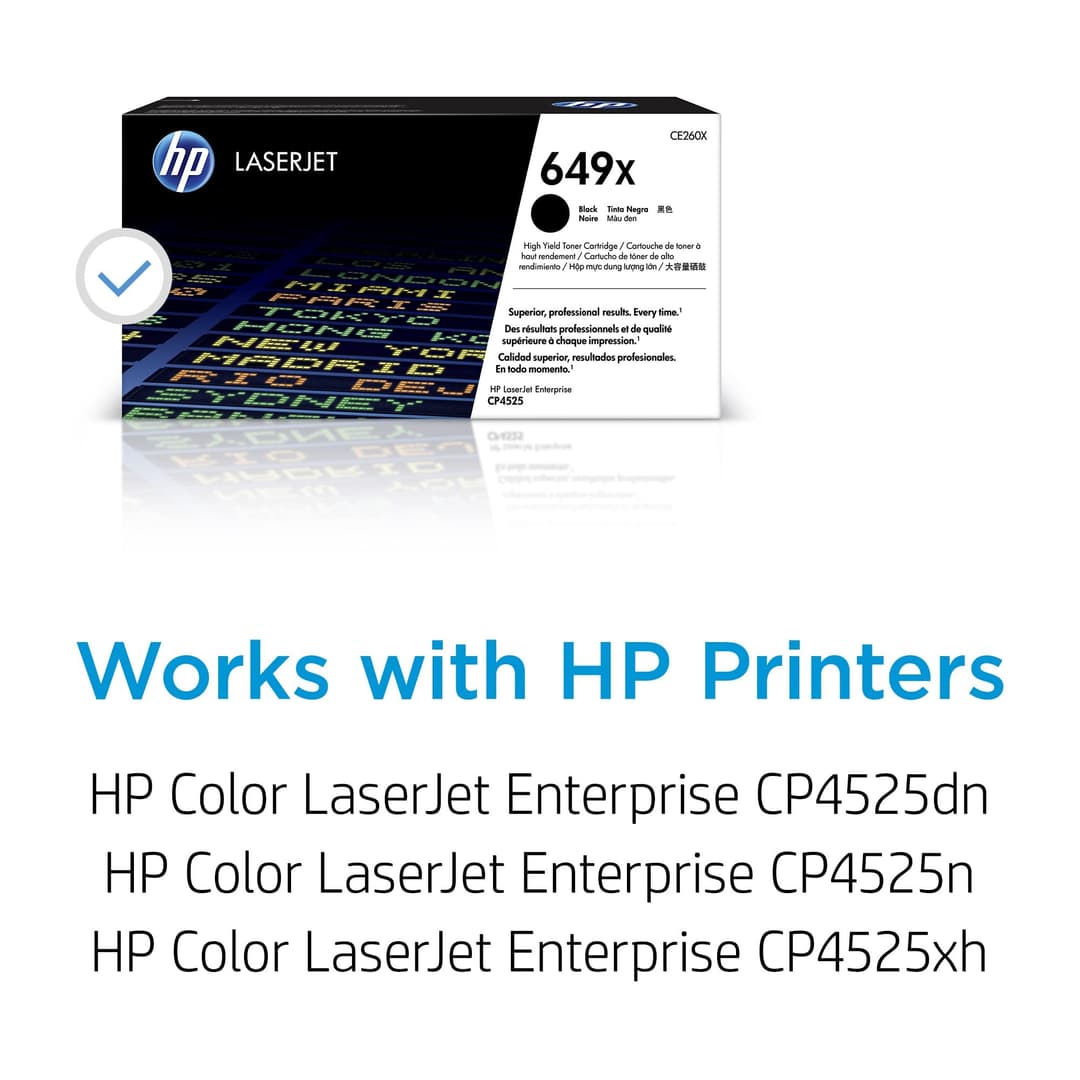 HP CE260X 649X High Yield Original LaserJet Toner Cartridge - Black - Image 2