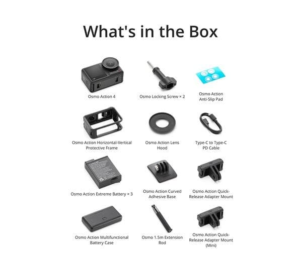 DJI Osmo Action 4 Adventure Combo Camera Black - Image 7