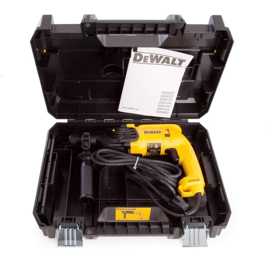 Dewalt D25033K-LX SDS+ Hammer Drill - Black/Yellow - Image 4