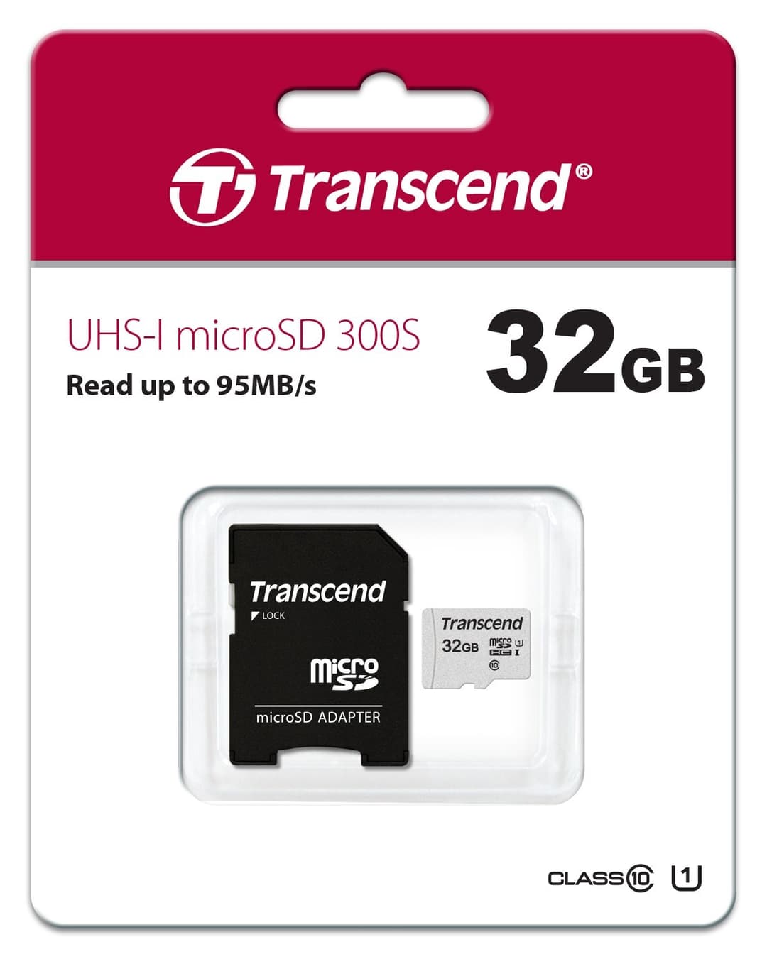 32GB Transcend 300S microSDHC UHS-I CL10 Memory Card with SD Adapter 95MB/sec - Image 3